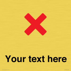 Custom plain background, red cross sign